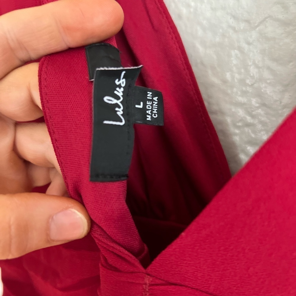 NWOT Celebration Time Red Sleeveless Tiered Midi Dress - Picture 8 of 8